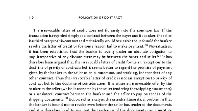 116 Promissory Estoppel: Formation of Contract (pp. 116-129) - Studocu