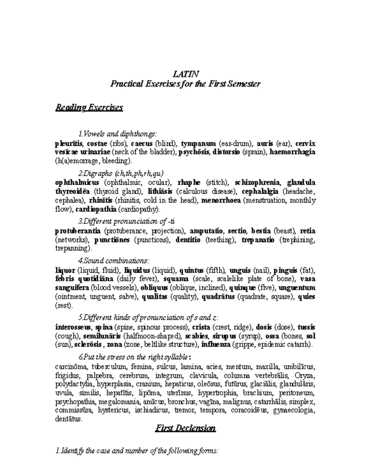 Muscle Charts for Lower Extremity Anatomy (Latin Terminology) - Studocu