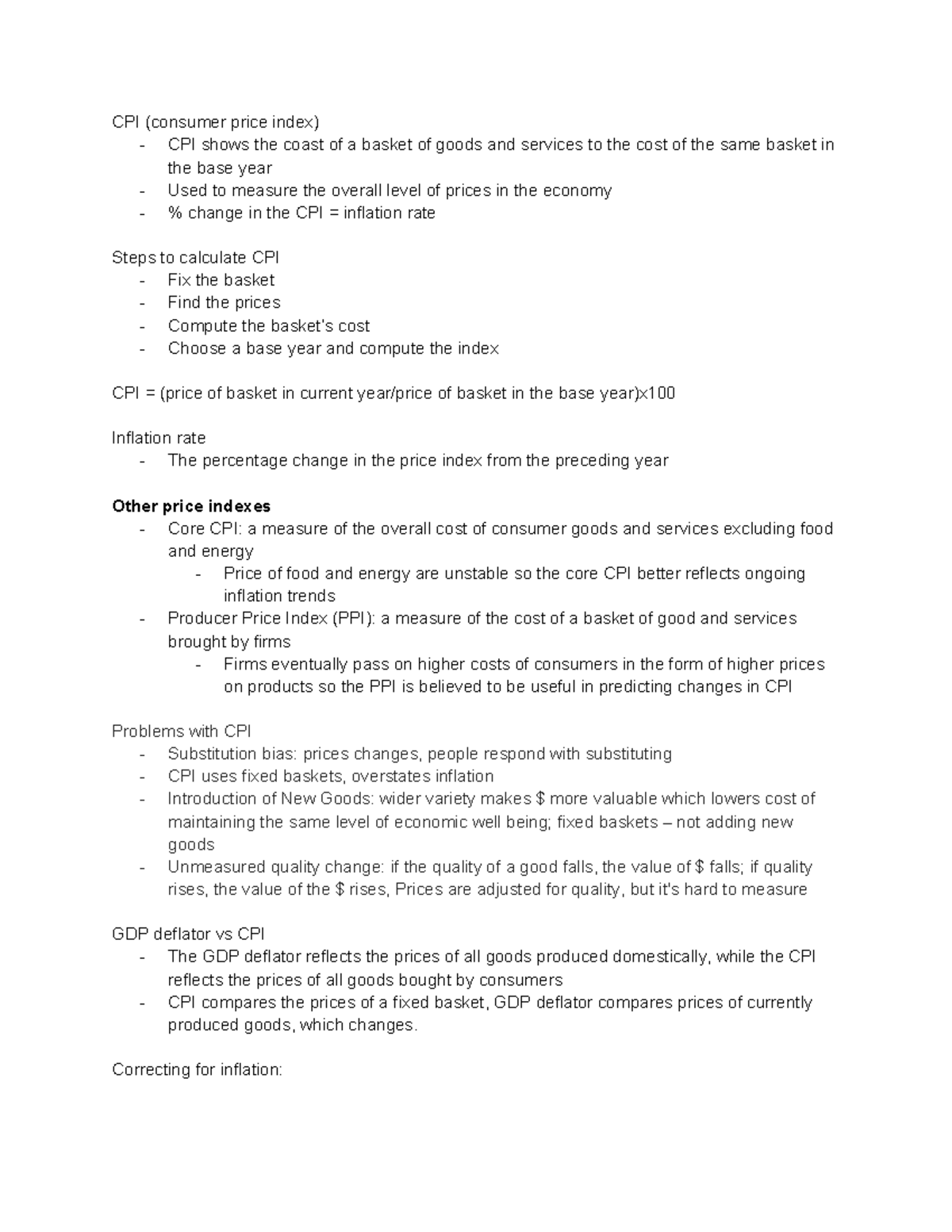 CPI and Inflation: Understanding Consumer Price Index Calculations ...