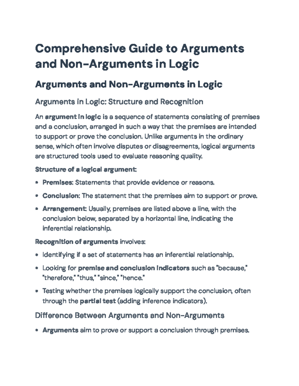 Comprehensive Guide on Logic (Course Code: LOG101): Understanding ...