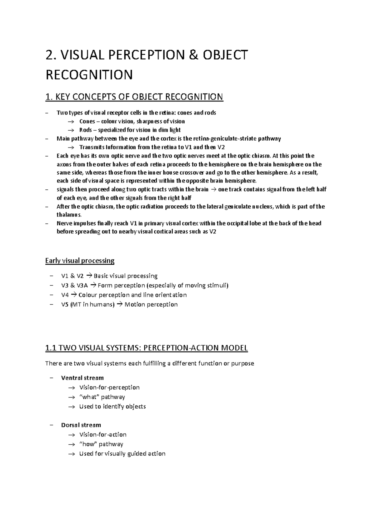 Visual Perception & Object Recognitio - 2. VISUAL PERCEPTION & OBJECT ...