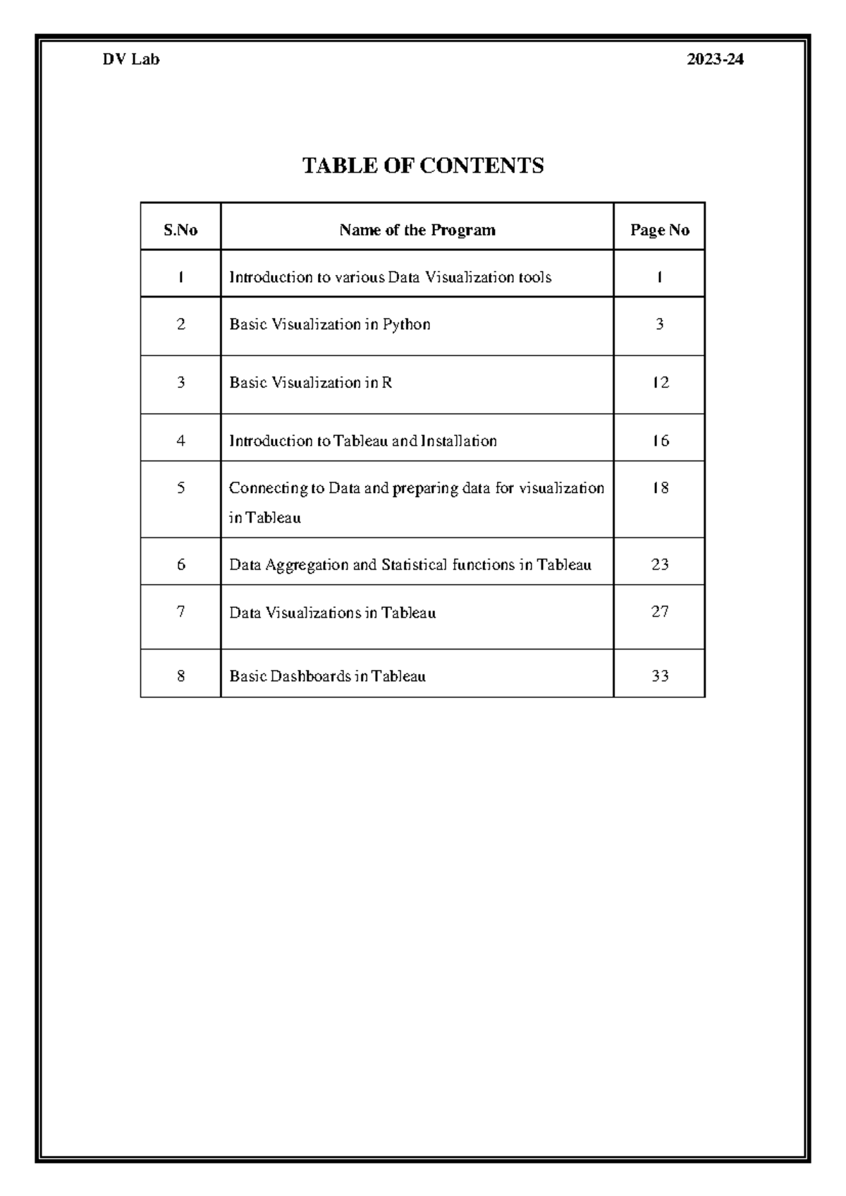 DATA Visualization R Programming Lab Manual for DATA 101 - Studocu