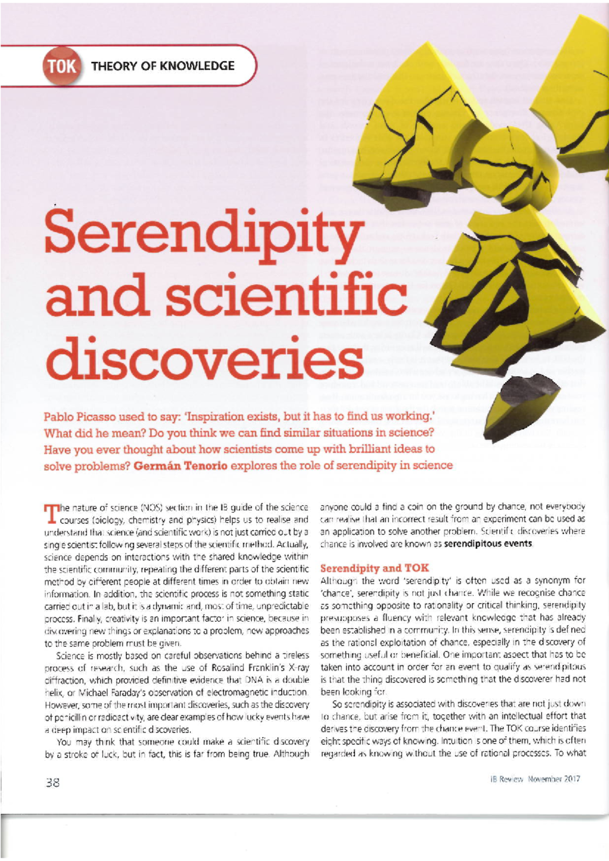 Serendipity and scientific discoveries - Science socialism - Studocu