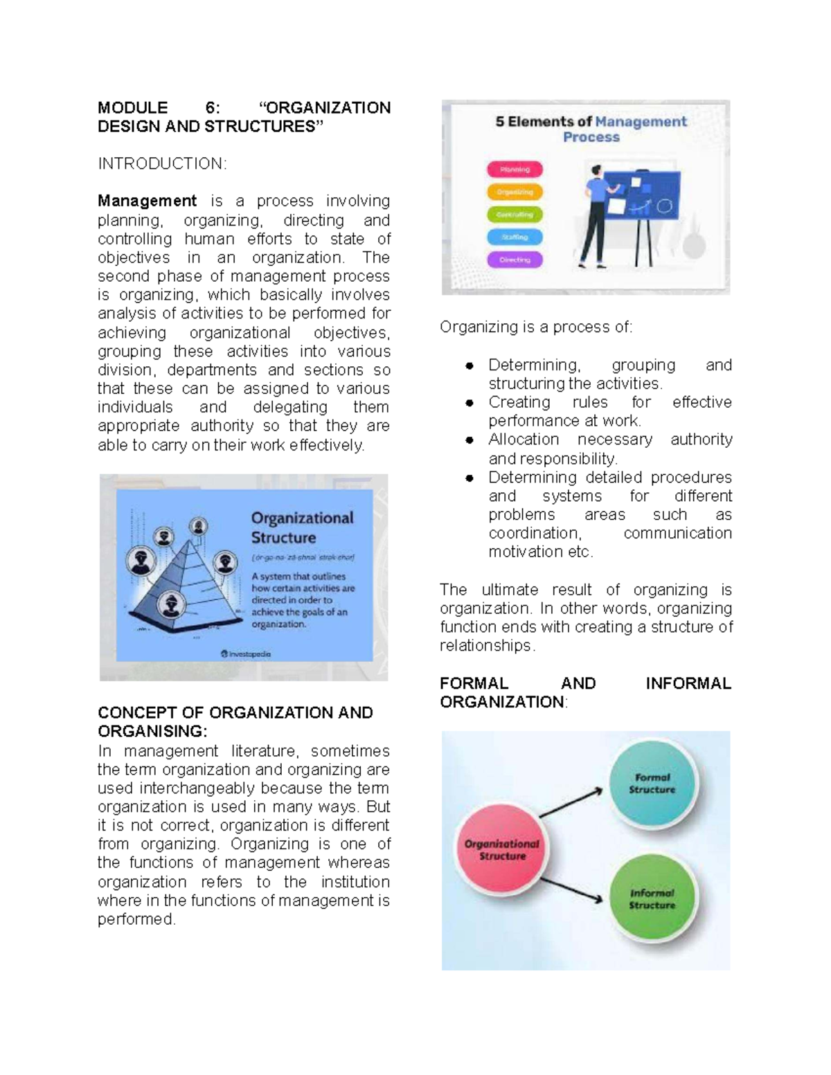MS 2ND YR: Midterm Notes on Management Concepts and Operations - Studocu