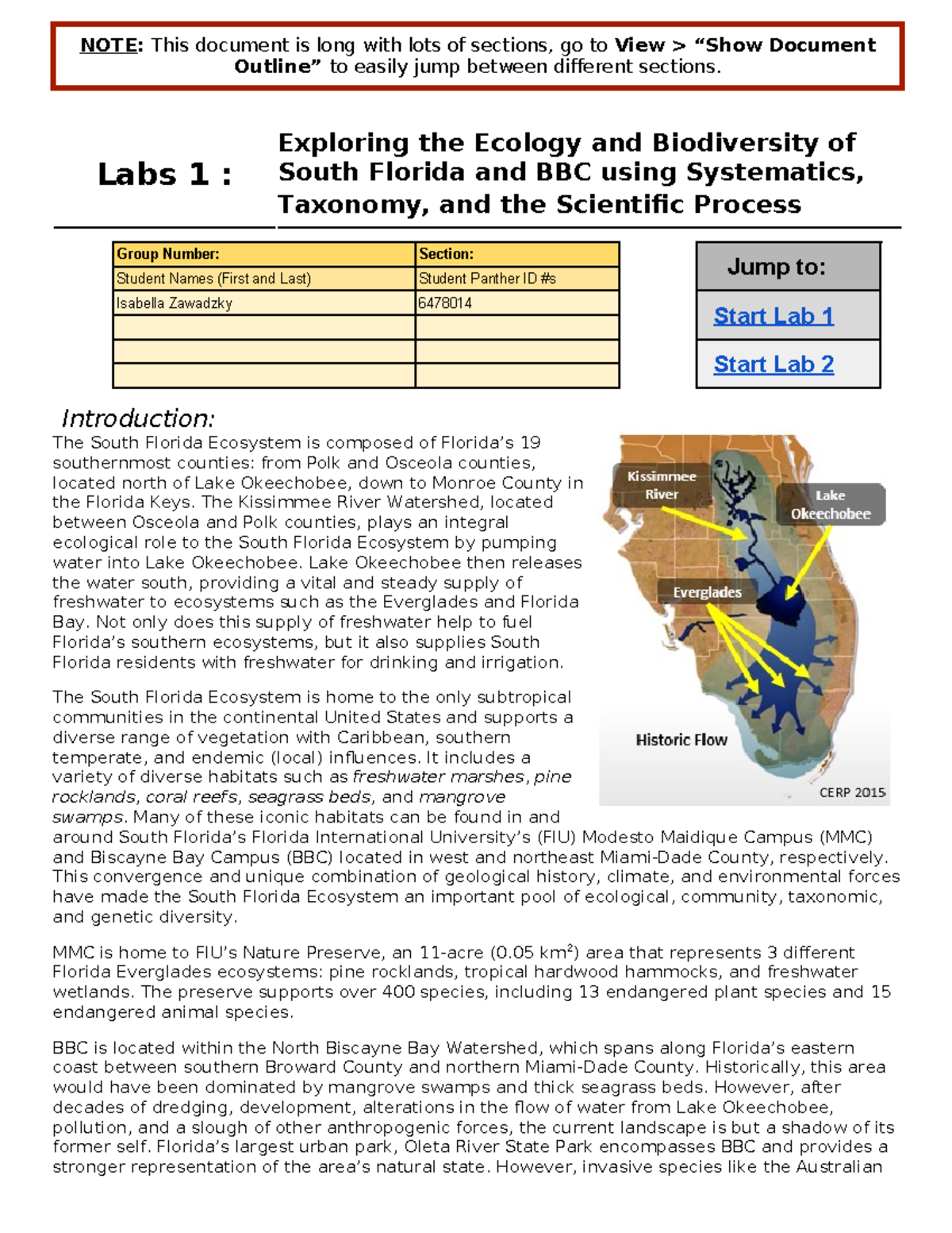 Bio 2 lab 1 - lab 1 for biology 2 - NOTE: This document is long with ...