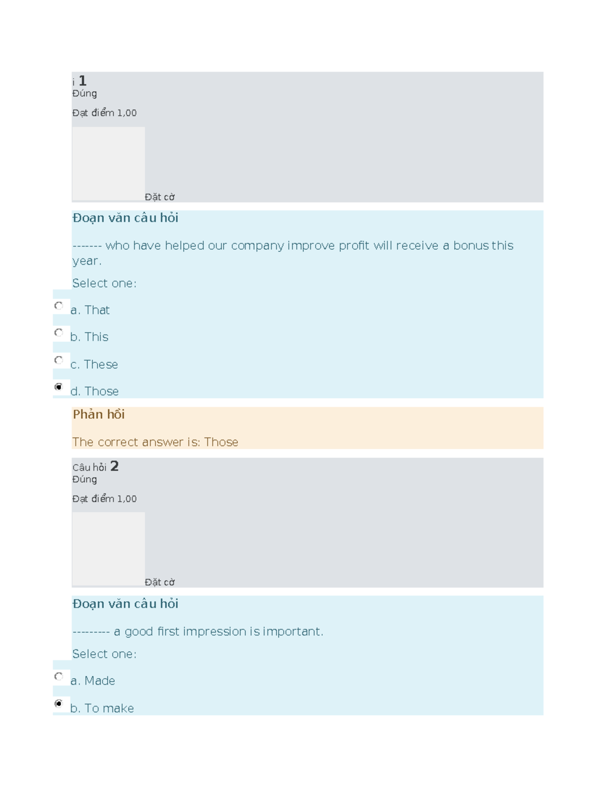 Toeic - Quiz Questions and Answers for Practice - Studocu