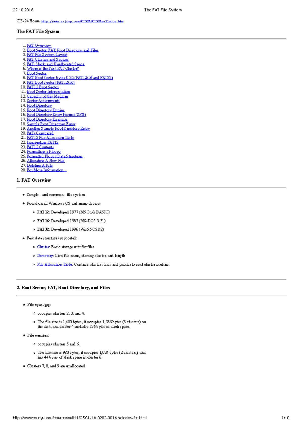 FAT File System Overview and Details - ABC - Studocu