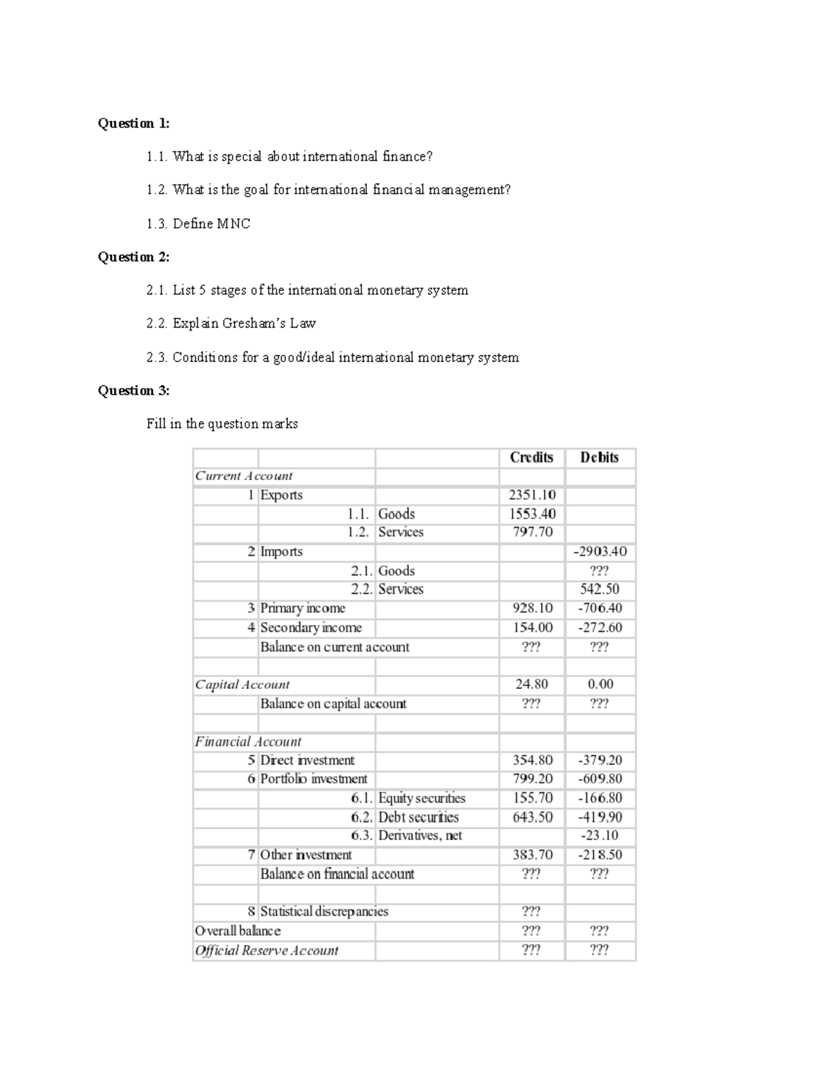 IBF301 Final Exam Essay Test Review on International Finance Concepts ...