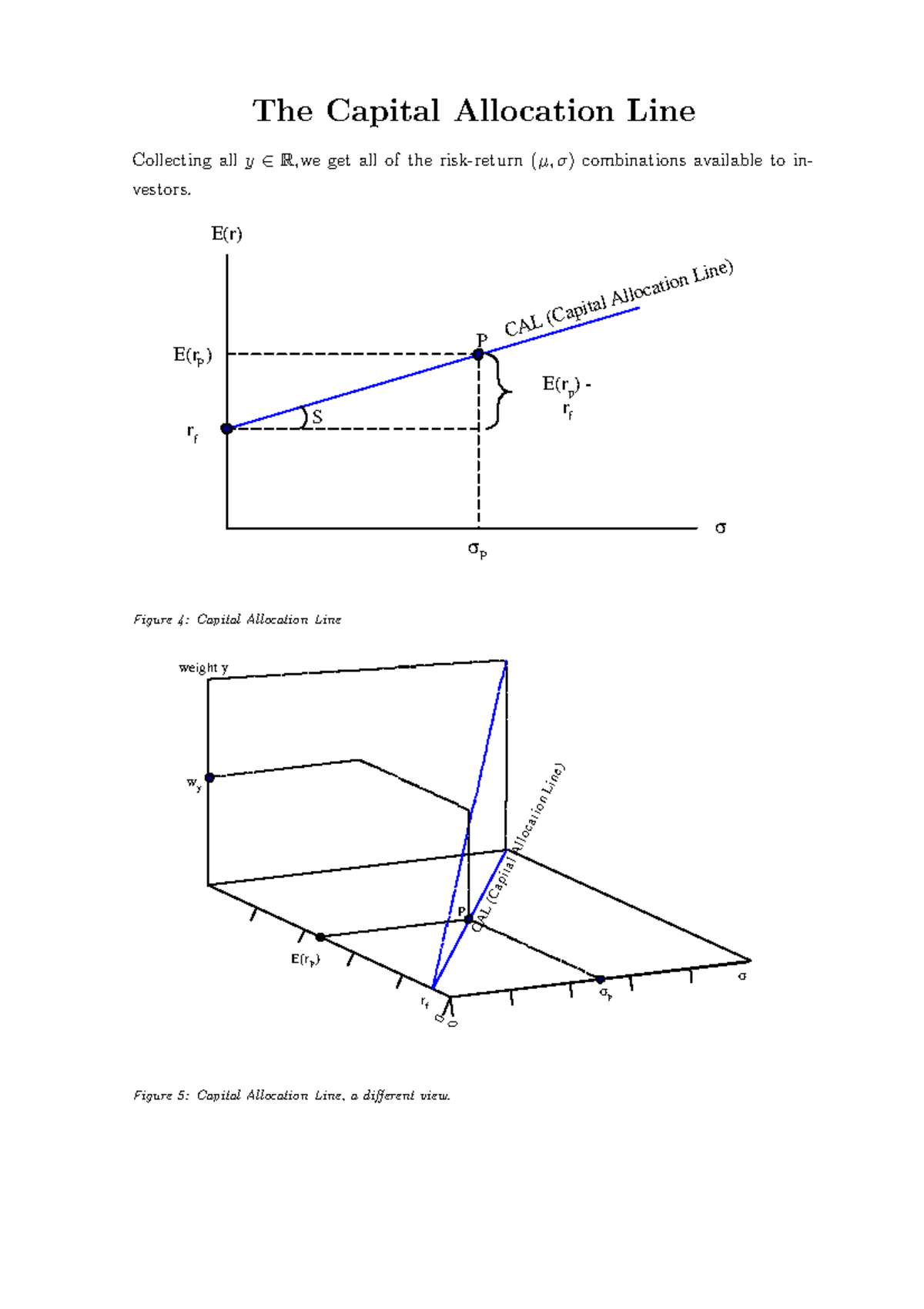 CAPM Summary - Solutions from prof - Financial Modelling 2557A/B - The ...