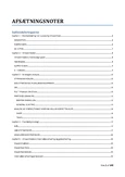 Afsætningsnoter - Noter til Markedsføring (AFS) Kapitel 1-26