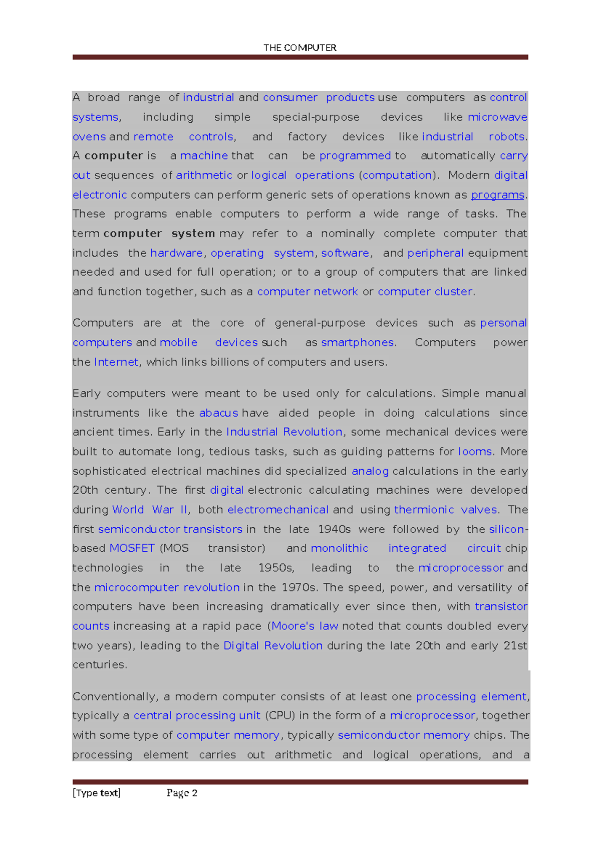 Computer Systems Overview: Key Con…