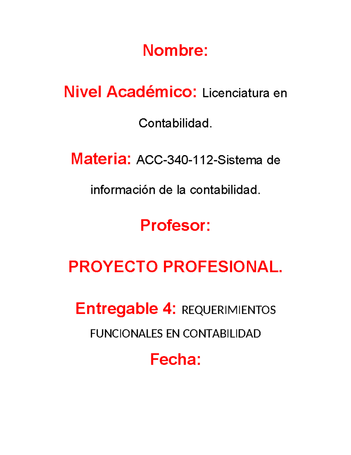 Po - Innovación Tecnológica para la contabilidad. - Nombre: Nivel ...