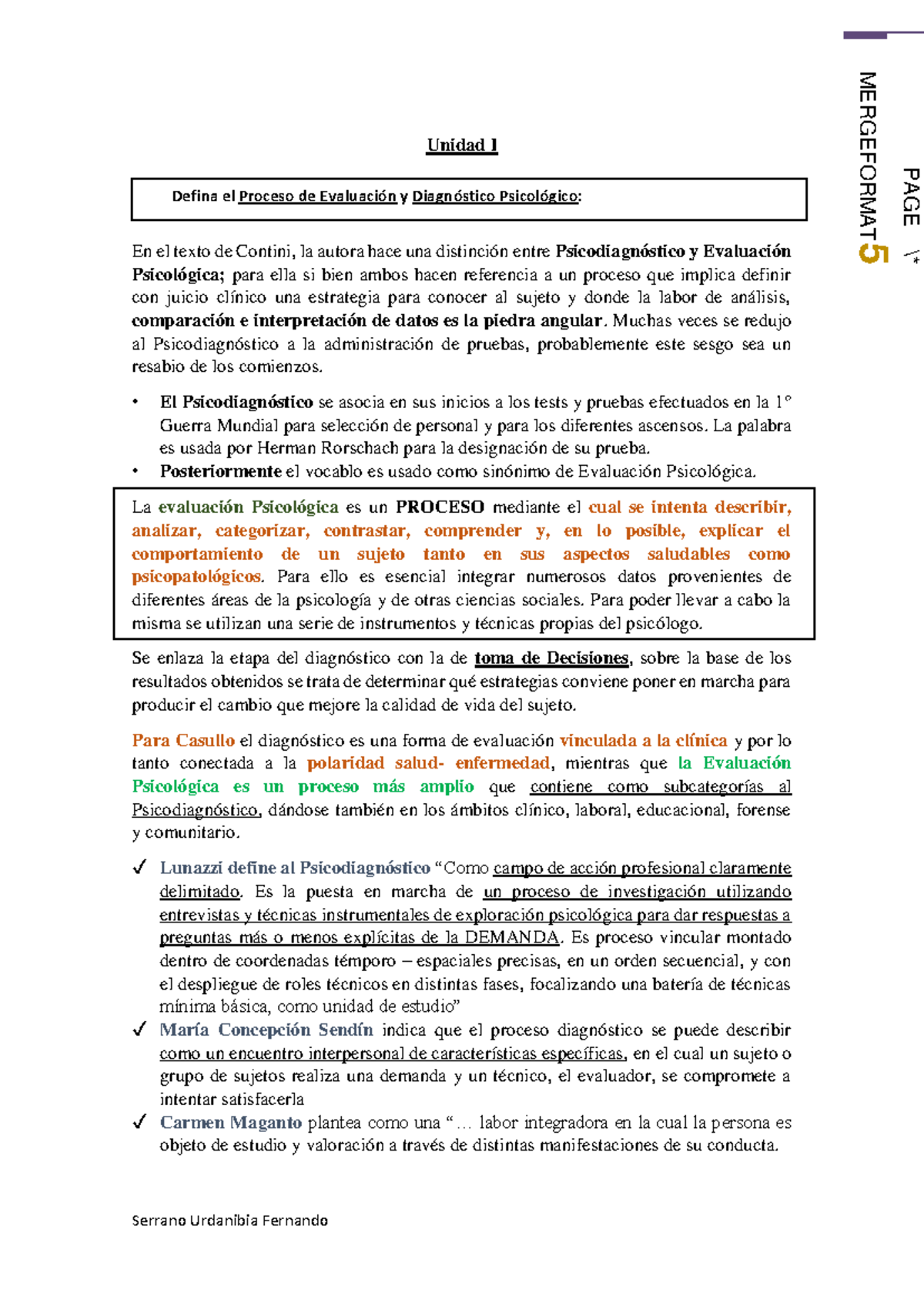 Resumen de Evaluación Psicológica - Adultos 2021 - Document Preview