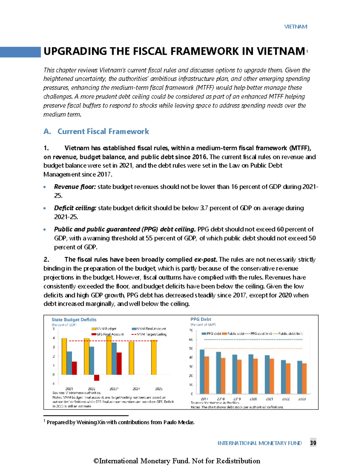 VIET 002: Upgrading Vietnam's Fiscal Framework for Sustainability - Studocu