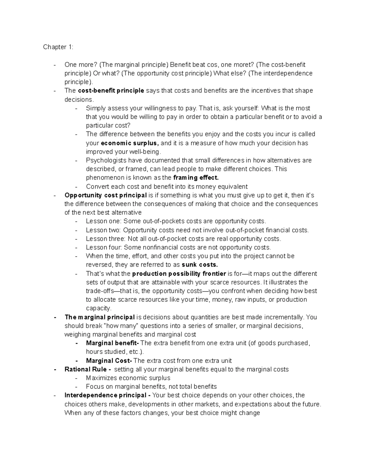 Exam 4 Guide - Summary Principles of Microeconomics - Principles Micro ...