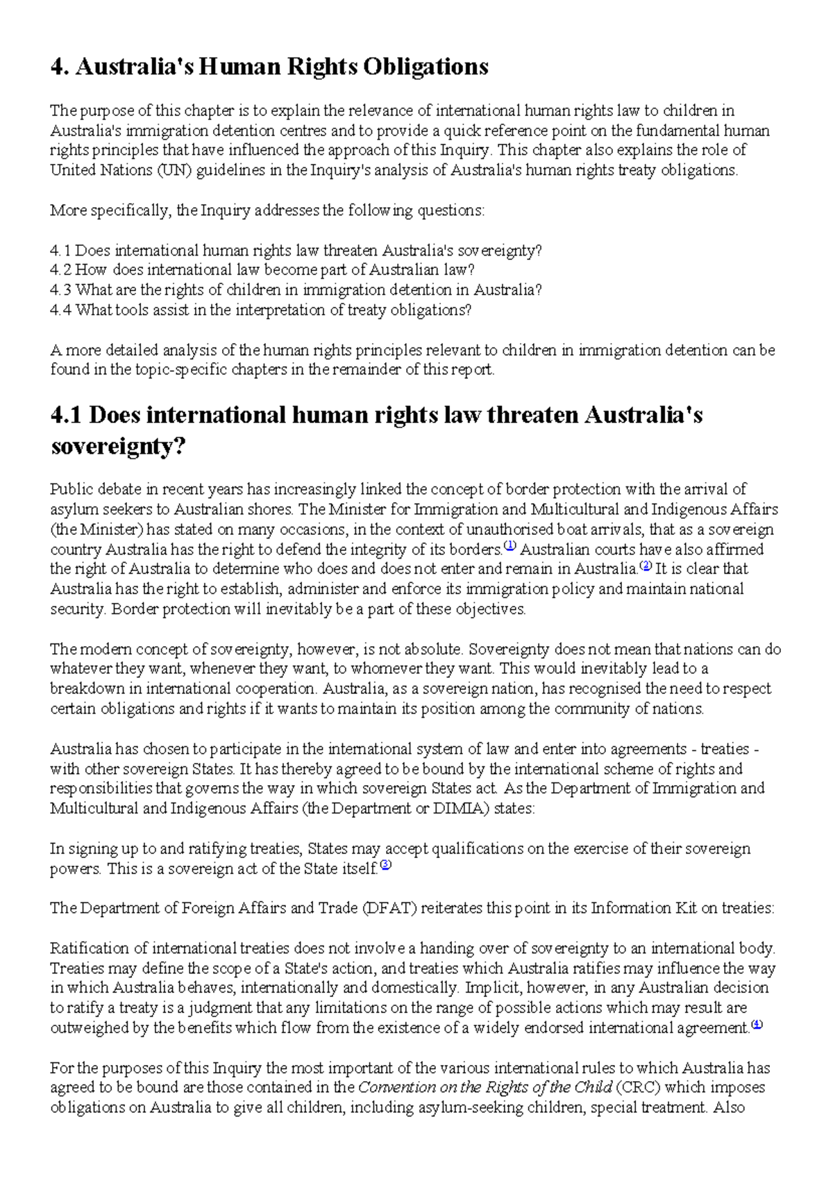 2019 P LS Human Rights: International Law & Australian Law Summary ...
