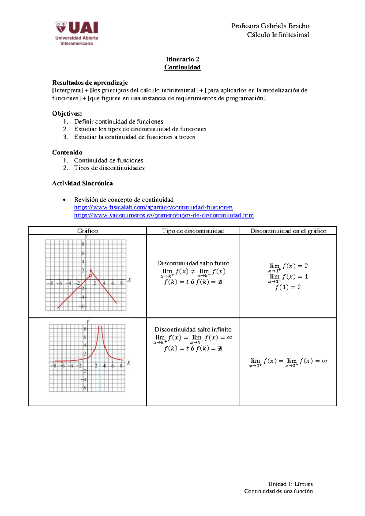 c-lculo-infinitesimal-continuidad-y-discontinuidades-clase-studocu
