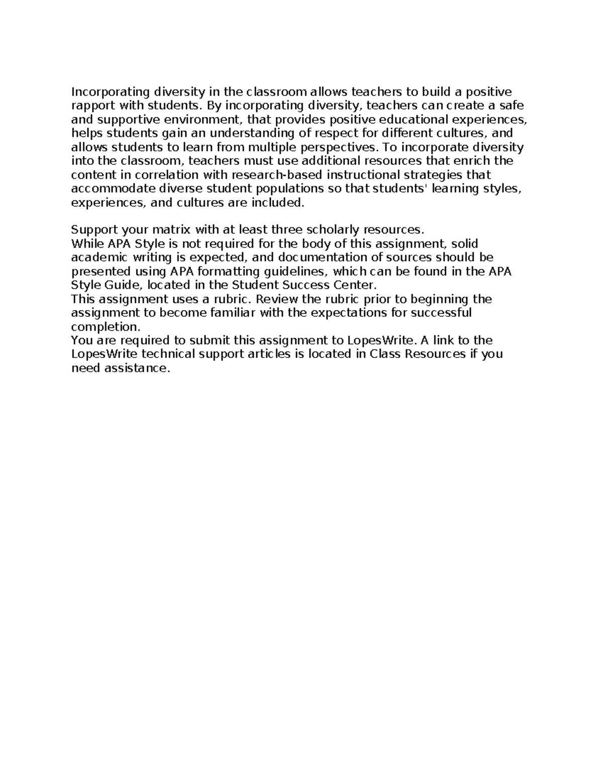 Diversity in the Classroom: Building Positive Rapport with Students ...