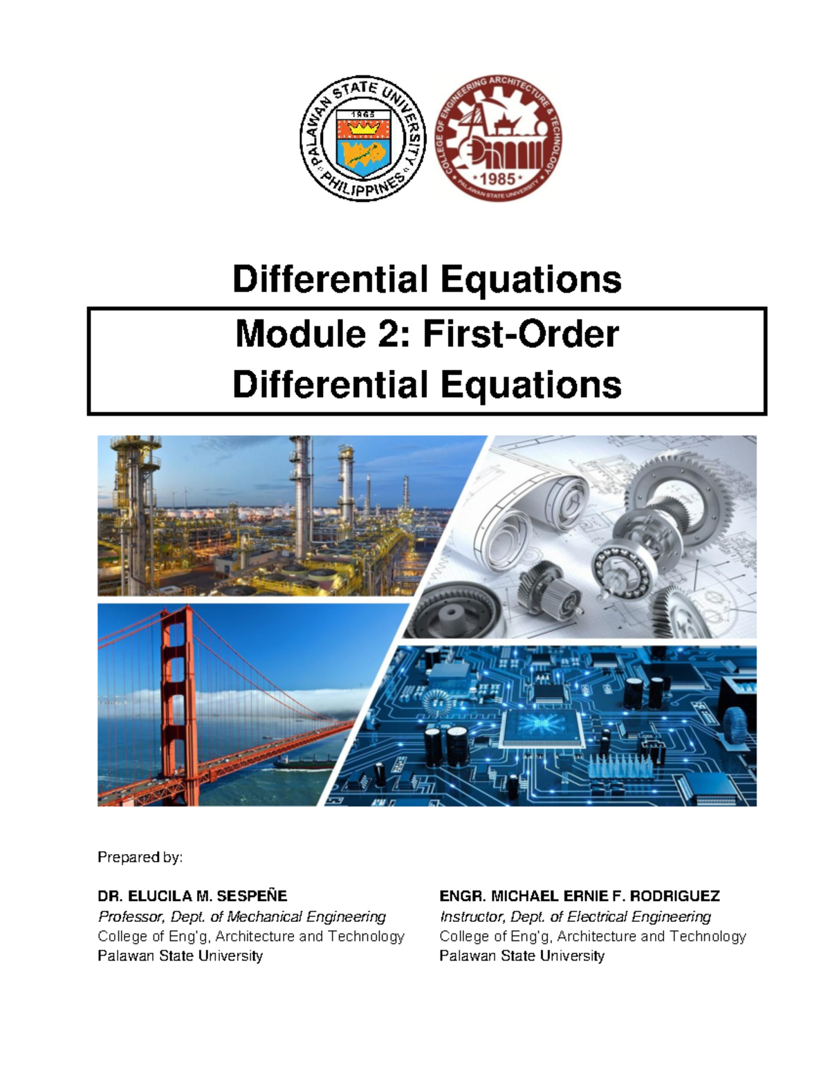 Math 21 Differential Equations Module 2: Techniques and Solutions - Studocu