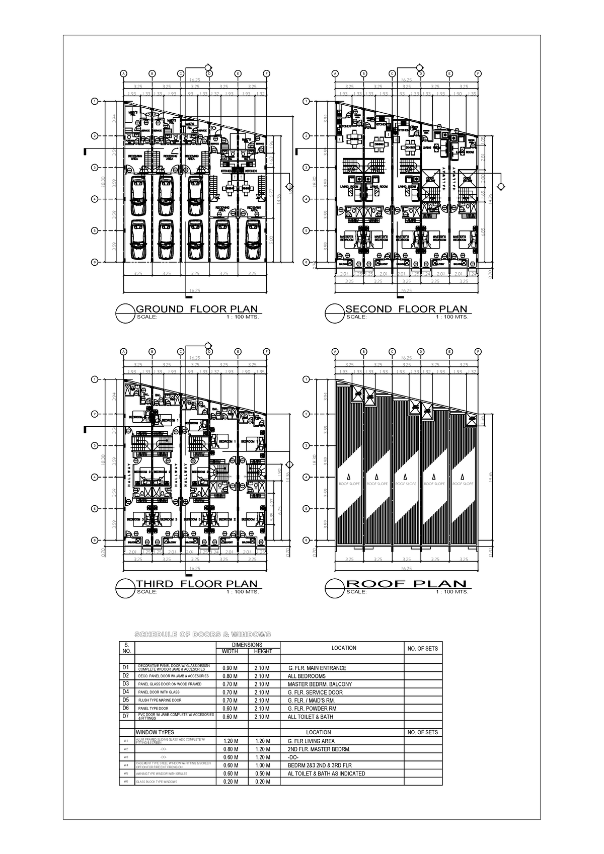 A2 - Design: Floor Plans and Door/Window Schedule - Studocu