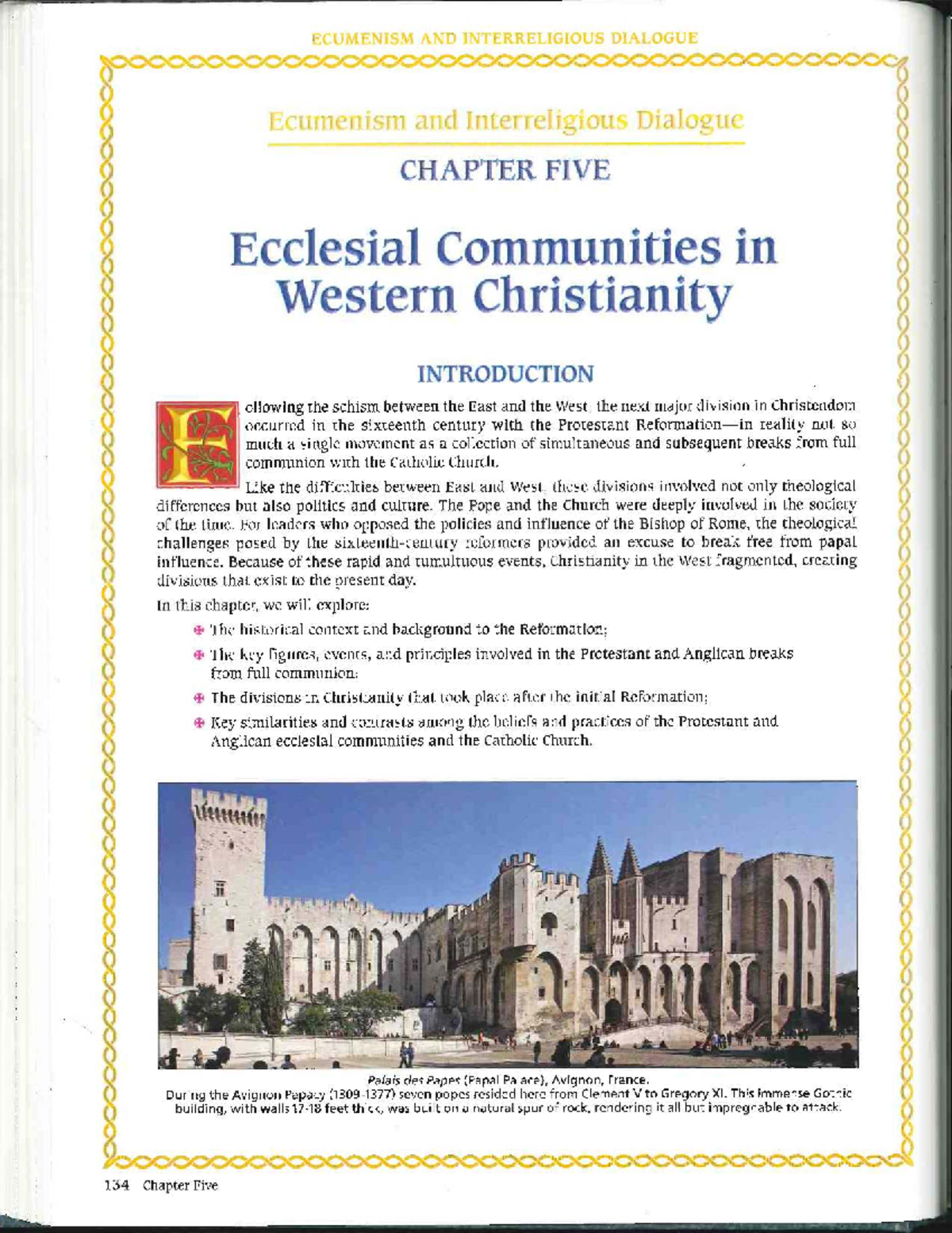 ECUMENISM AND INTERRELIGIOUS DIALOGUE: CHAPTER 5 - WESTERN CHRISTIANITY ...