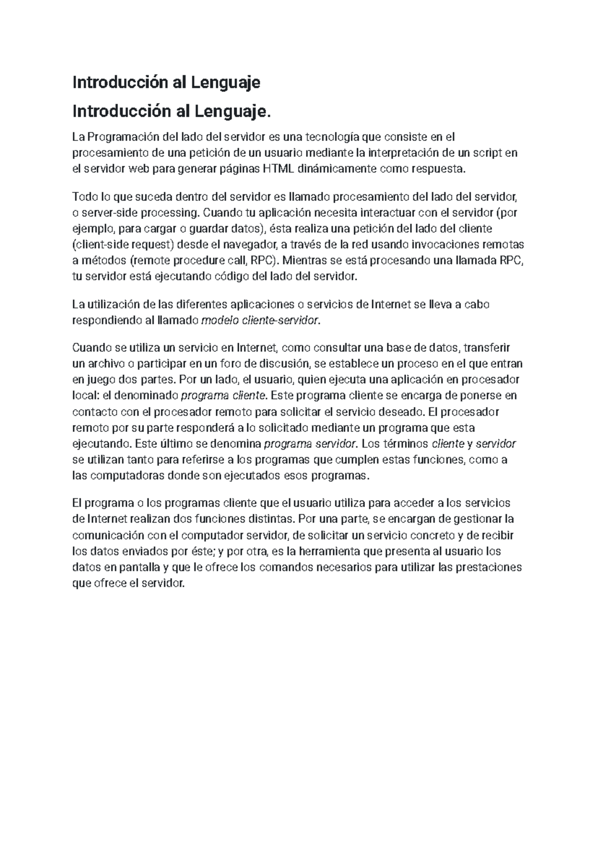 Introducción a la Programación del Lado del Servidor - PHP y Variables ...