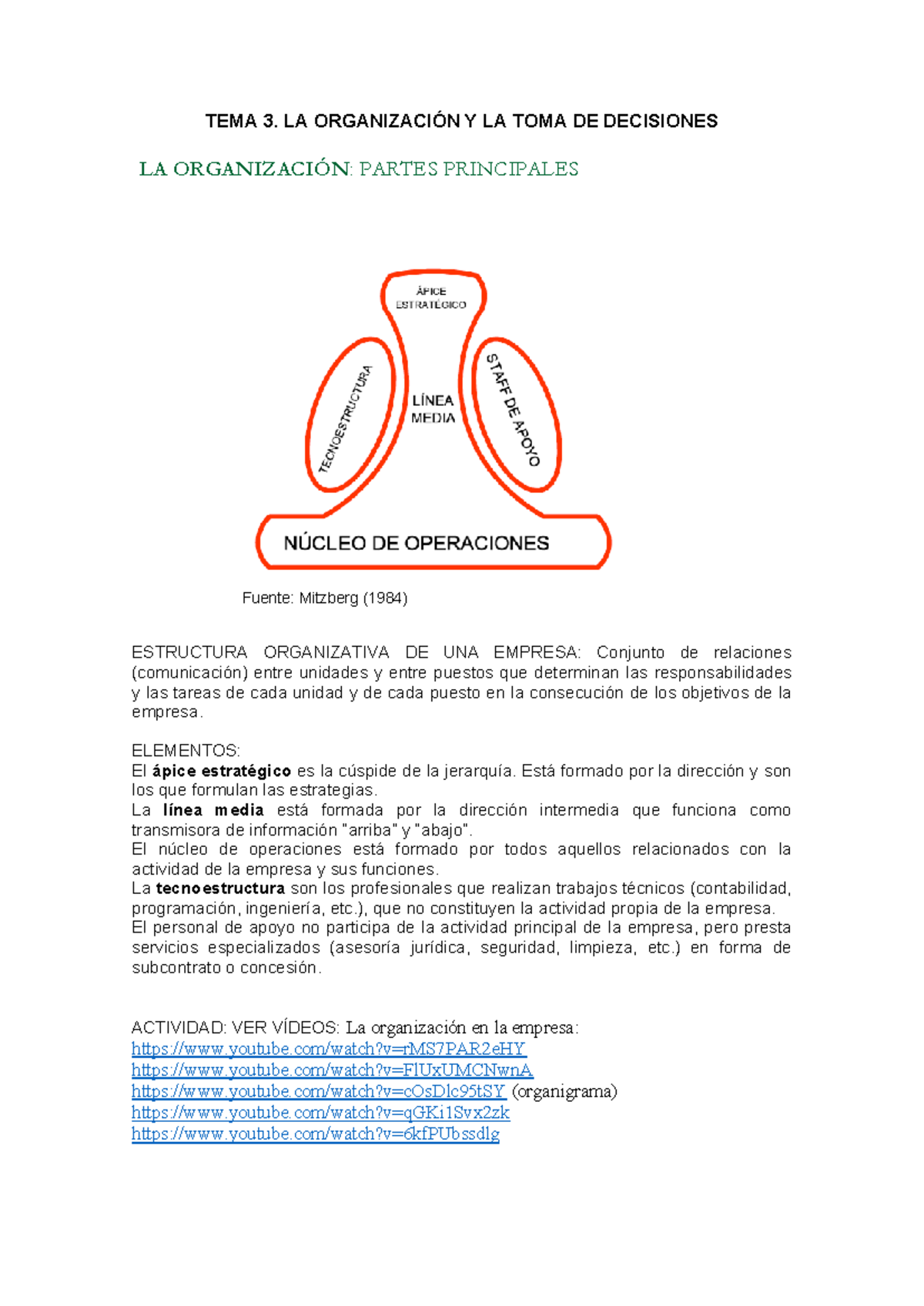 TEMA 3 N - Organización y Toma de Decisiones en Empresas - Studocu