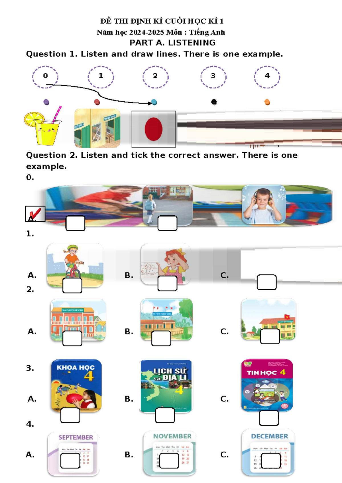 TA5 TEST 2 HK1 - Listening and Reading Practice - Studocu