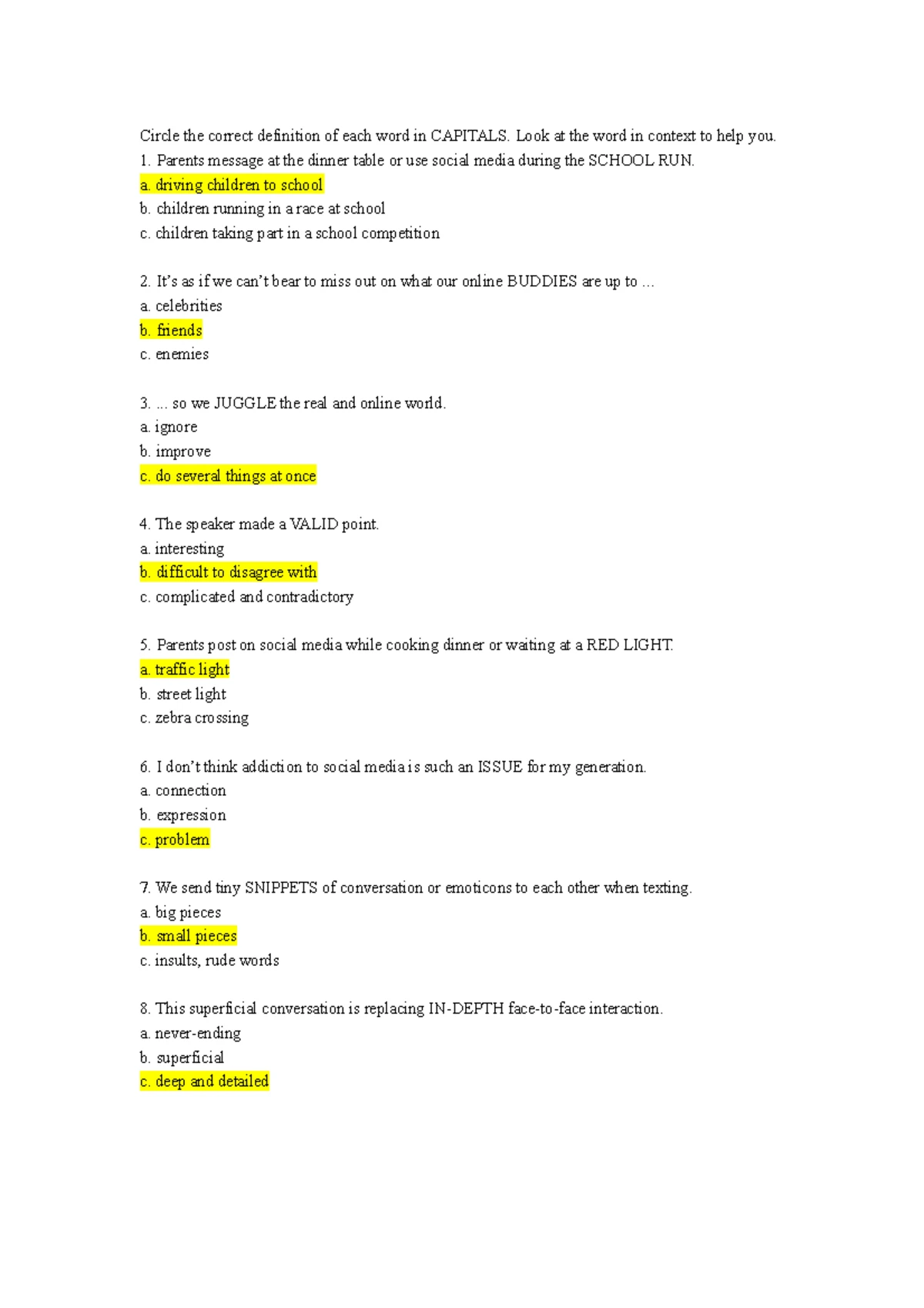 2019 key stage 2 English reading Mark schemes - English reading test ...