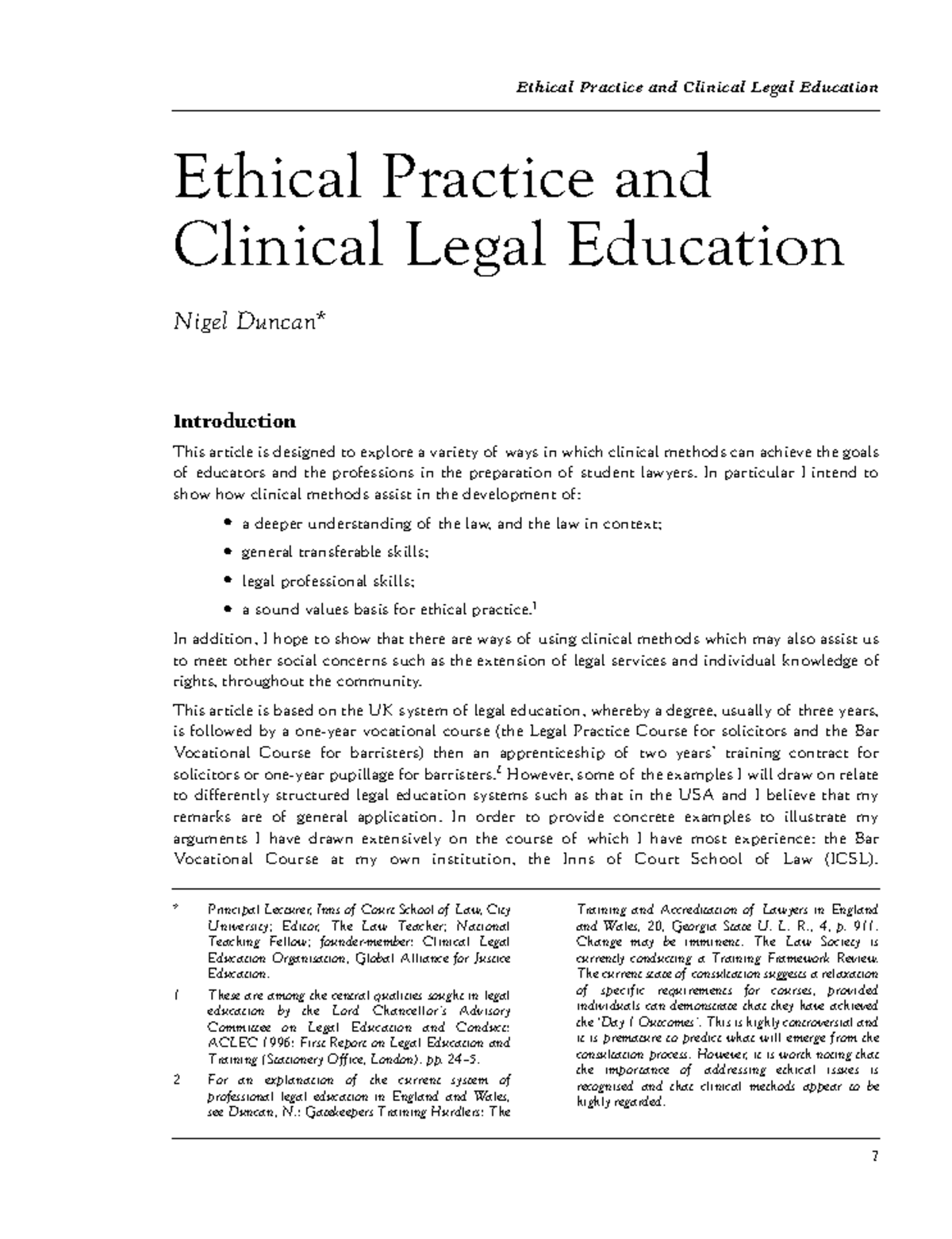 Exploring Ethical Practice in Clinical Legal Education (LAW 101) - Studocu