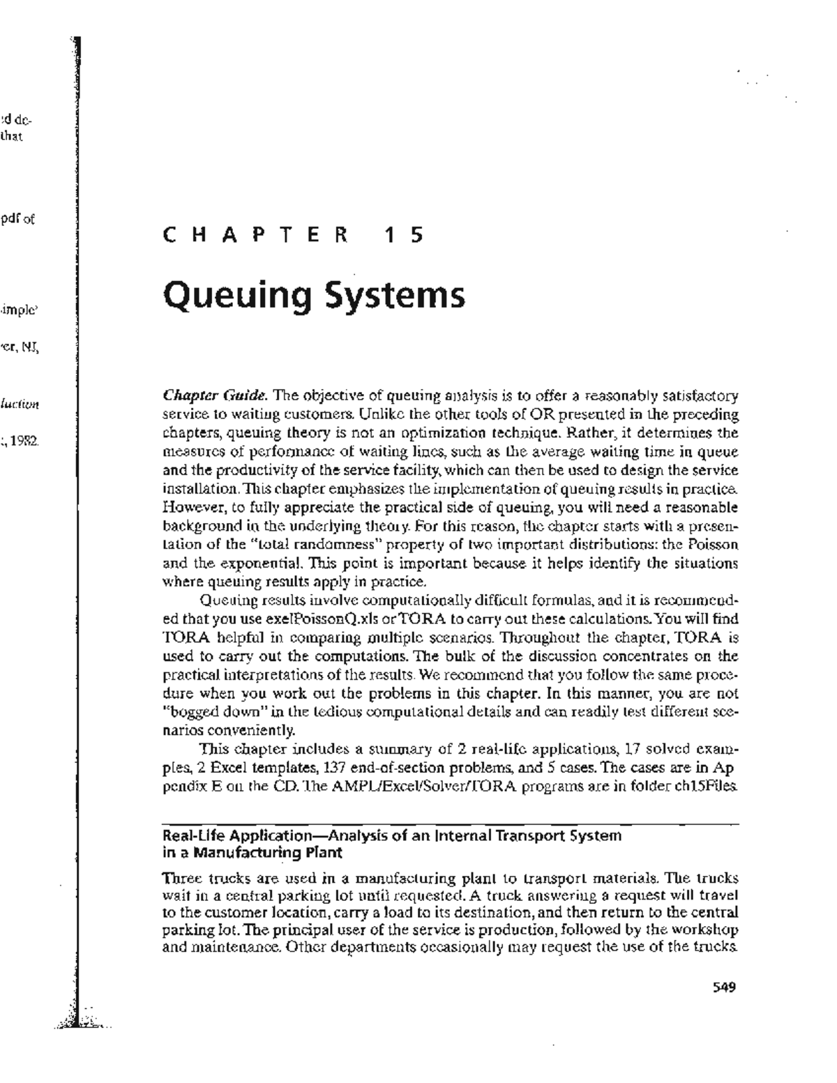 Queuing Systems - CHAPTER 1 Guide and Analysis - Studocu