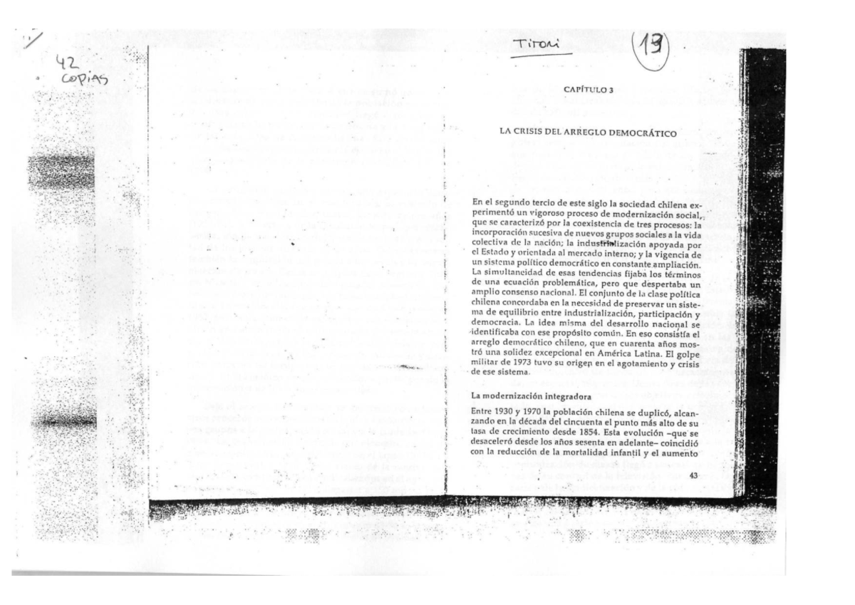 Tironi. Chile - Texto para una de las clases de Proyectos Politicos de ...
