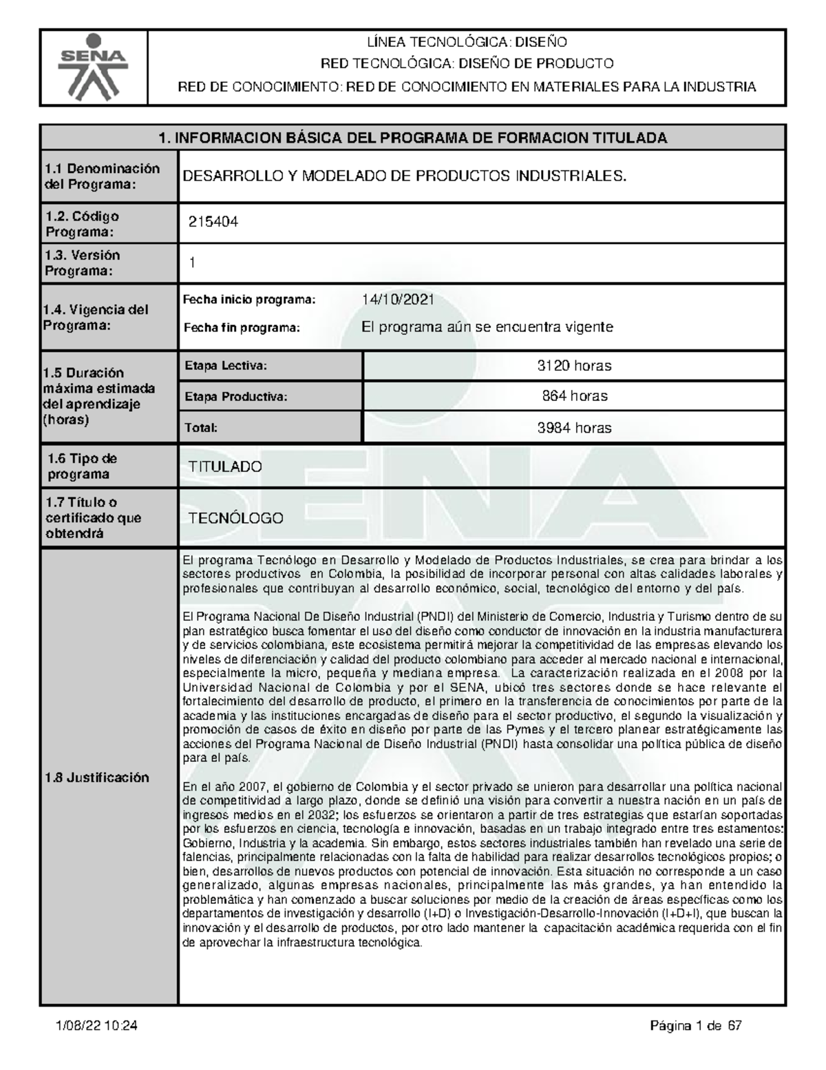 Desarrollo y Modelado de Productos Industriales - Programa 215404 - Studocu