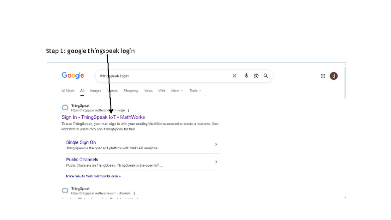 Thingspeak setup - I o t - Internet of things - Step 1: google ...