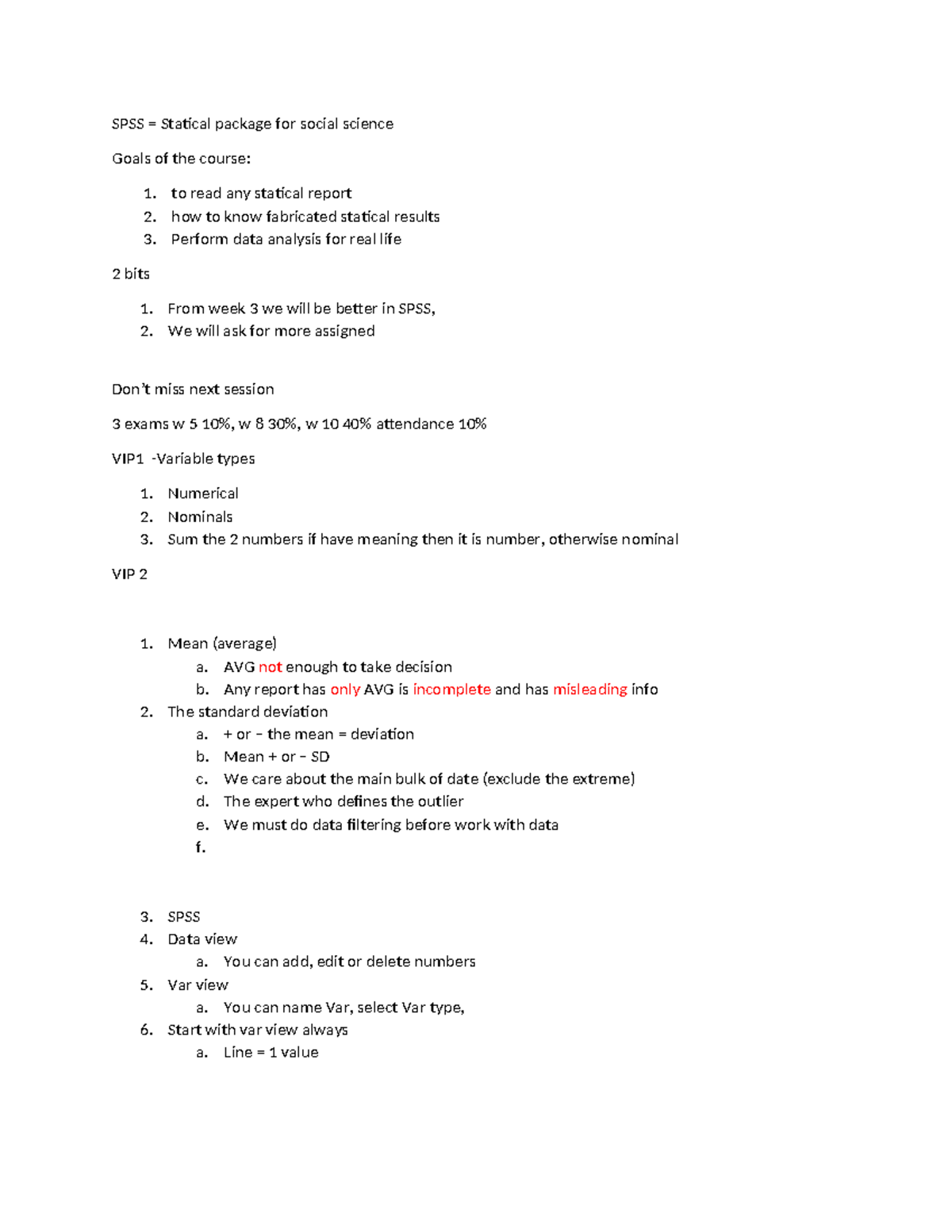 Lecture 1 - SPSS Statistics for Social Science Analysis - Studocu