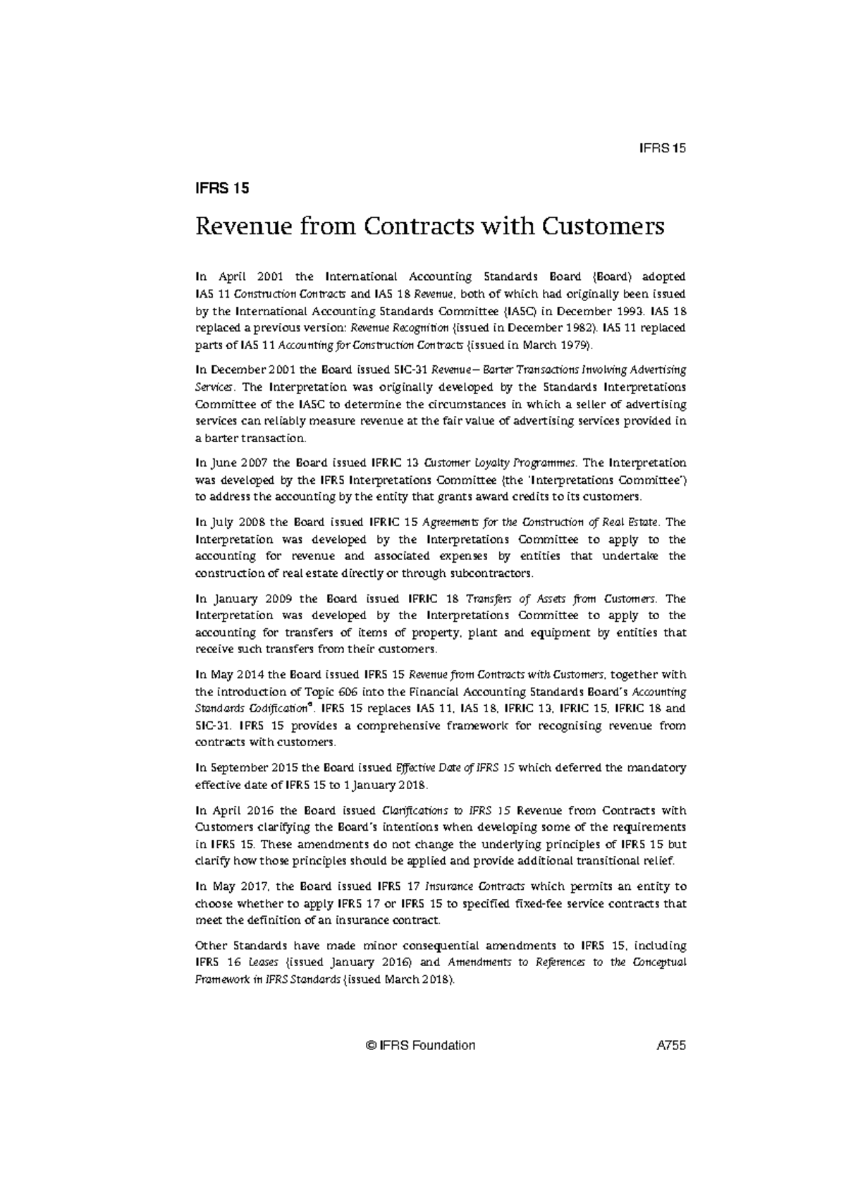 IFRS 15 Revenue from Contracts with Customers: Comprehensive Overview ...