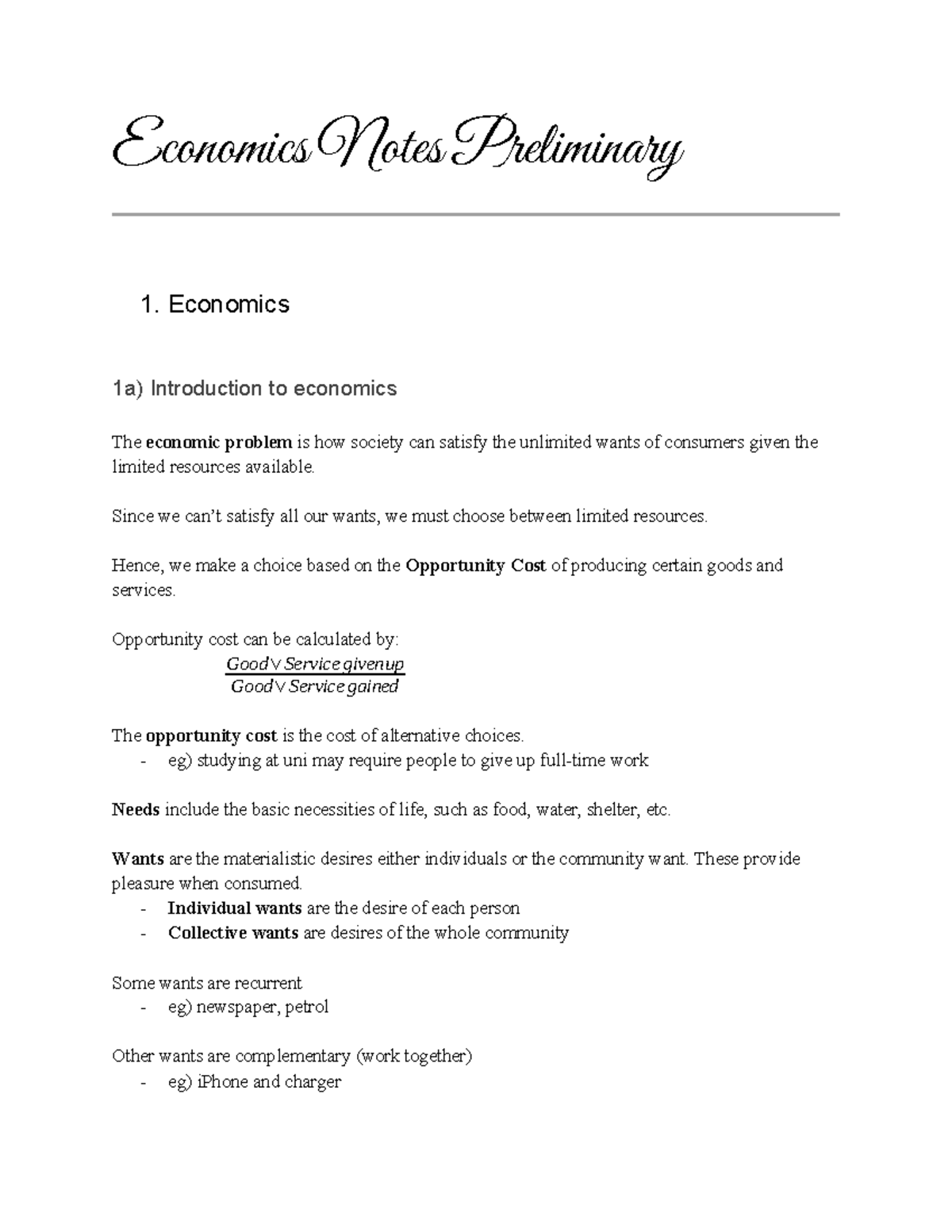 Economics 101: Final Exam Notes on Market Systems and Choices - Studocu