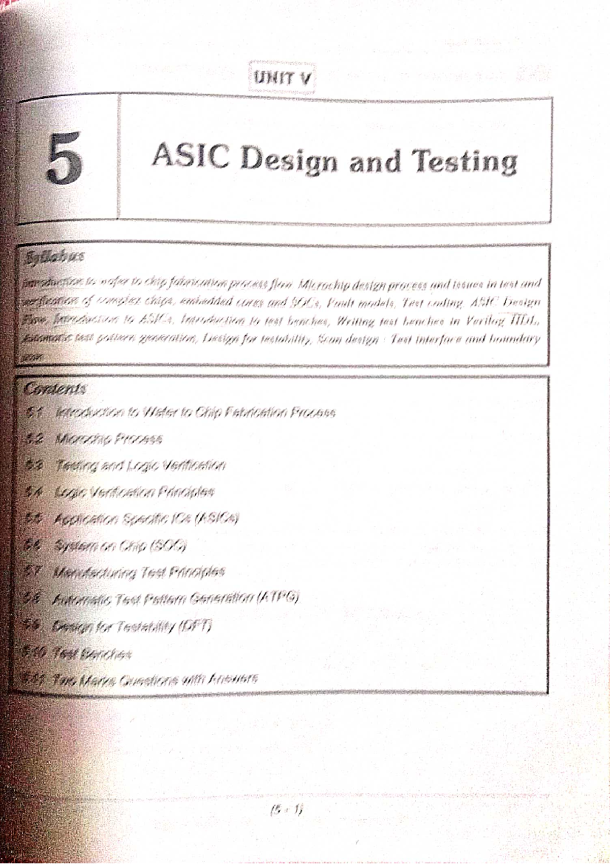 VLSI and ASIC Design and Testing - Unit 5 Comprehensive Notes - Studocu