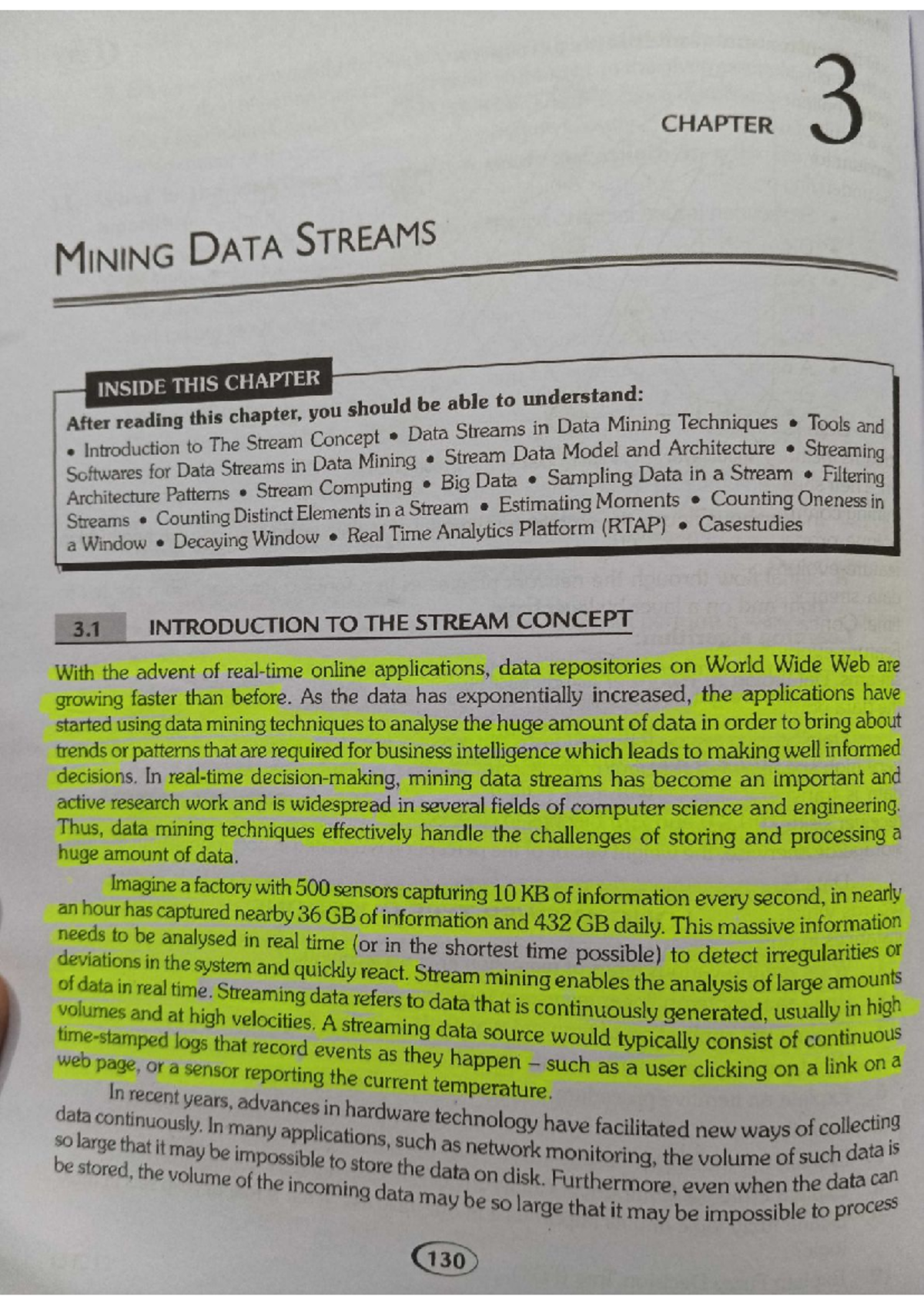 Data Analytics (Unit 3) - Mining Data Streams Overview - Studocu