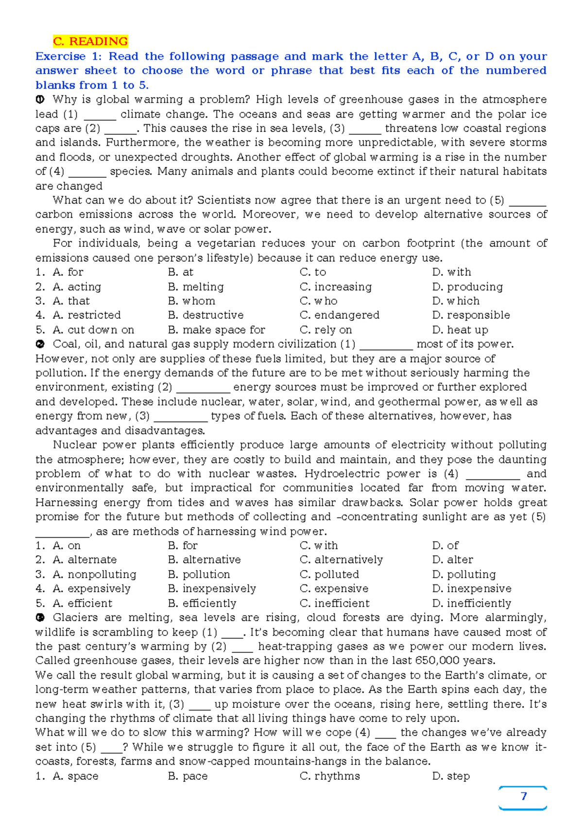 Unit 5 - Global Success: Understanding Global Warming and Its Impacts ...