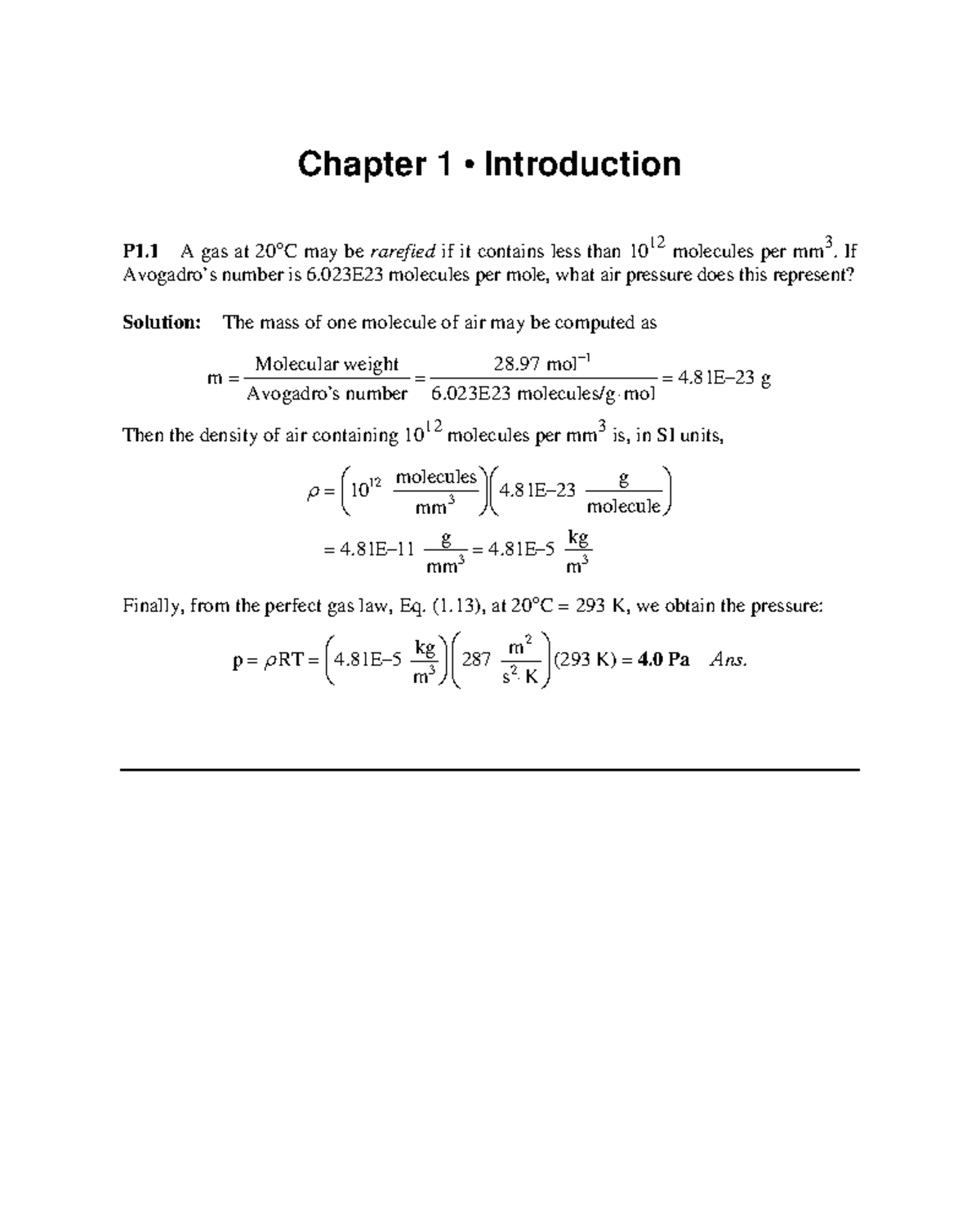 8e Chapter 01 Solutions Manual - Fluid Mechanics - Studocu