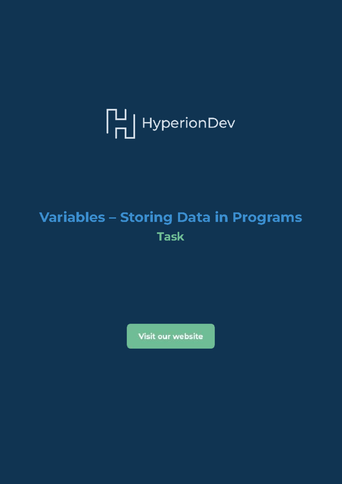 10-003 Variables: Understanding Data Storage in Python Programs - Studocu