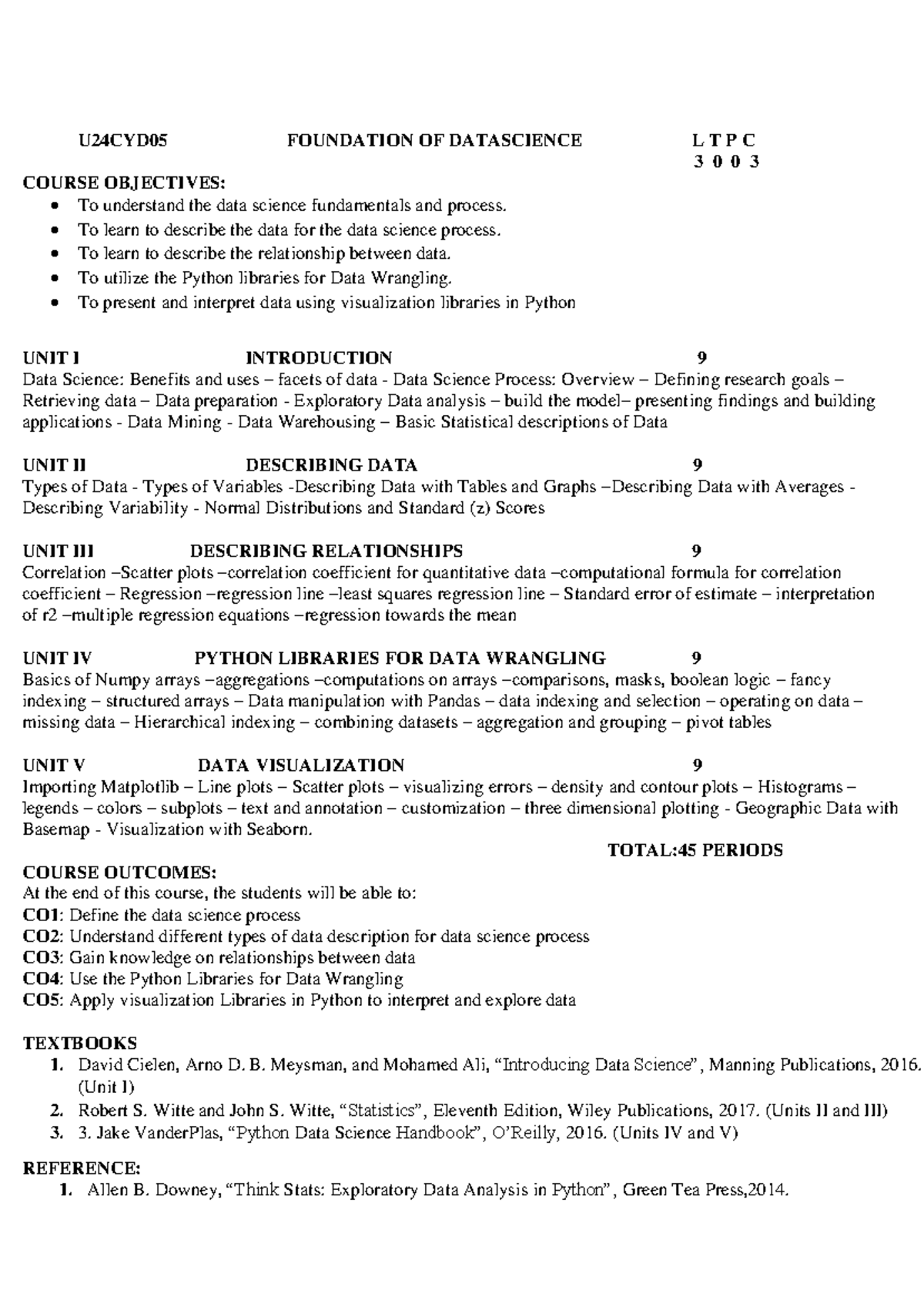 U24CYD10 DATABASE MANAGEMENT SYSTEMS LTPC 3 0 0 3 - Studocu