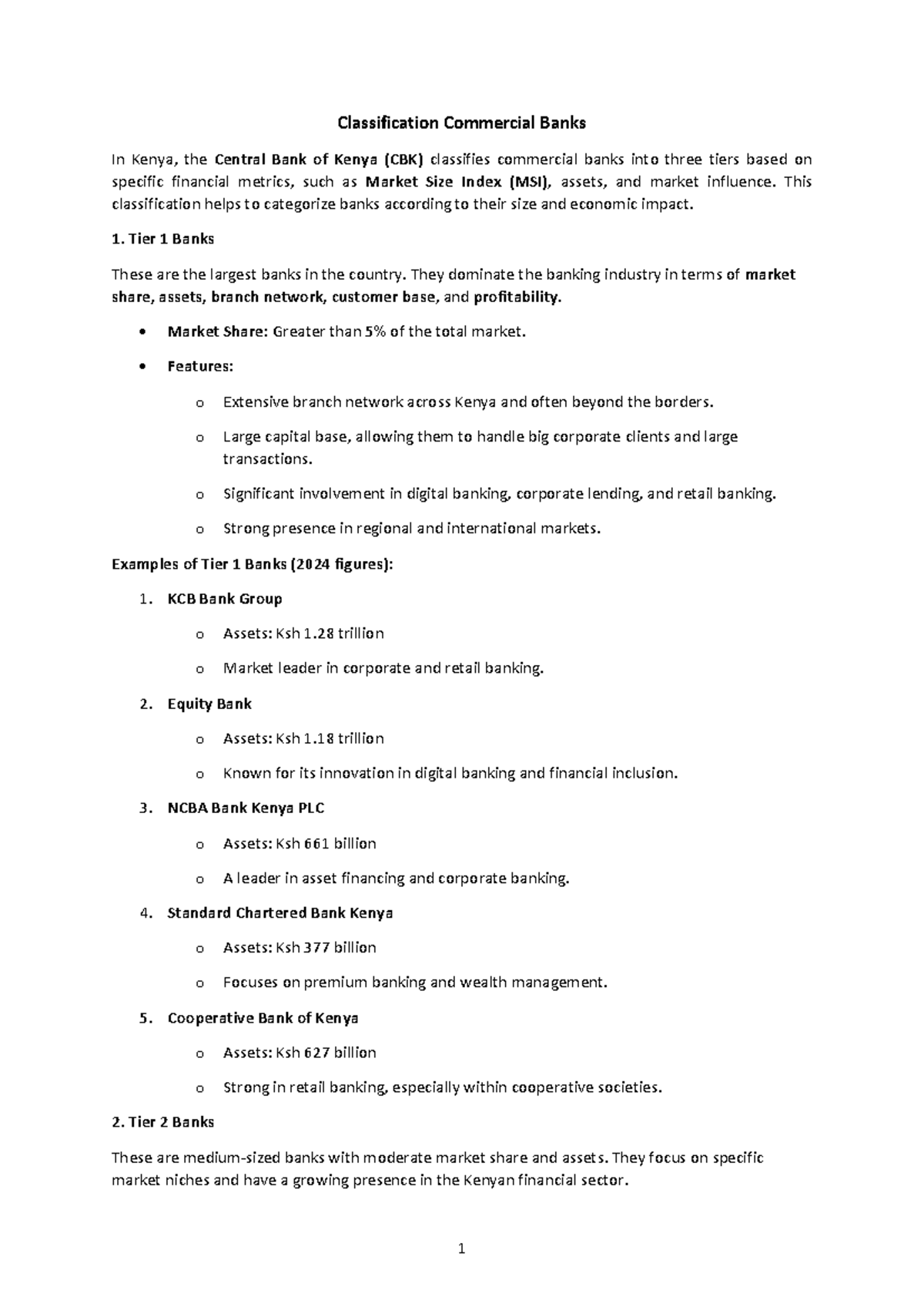 classification-of-commercial-banks-in-kenya-tier-analysis-studocu