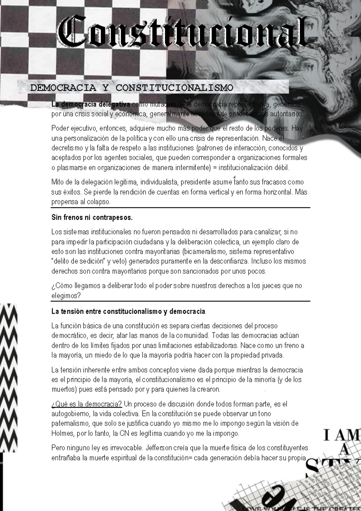 Resumen de la Democracia y Constitucionalismo en el Contexto Actual ...