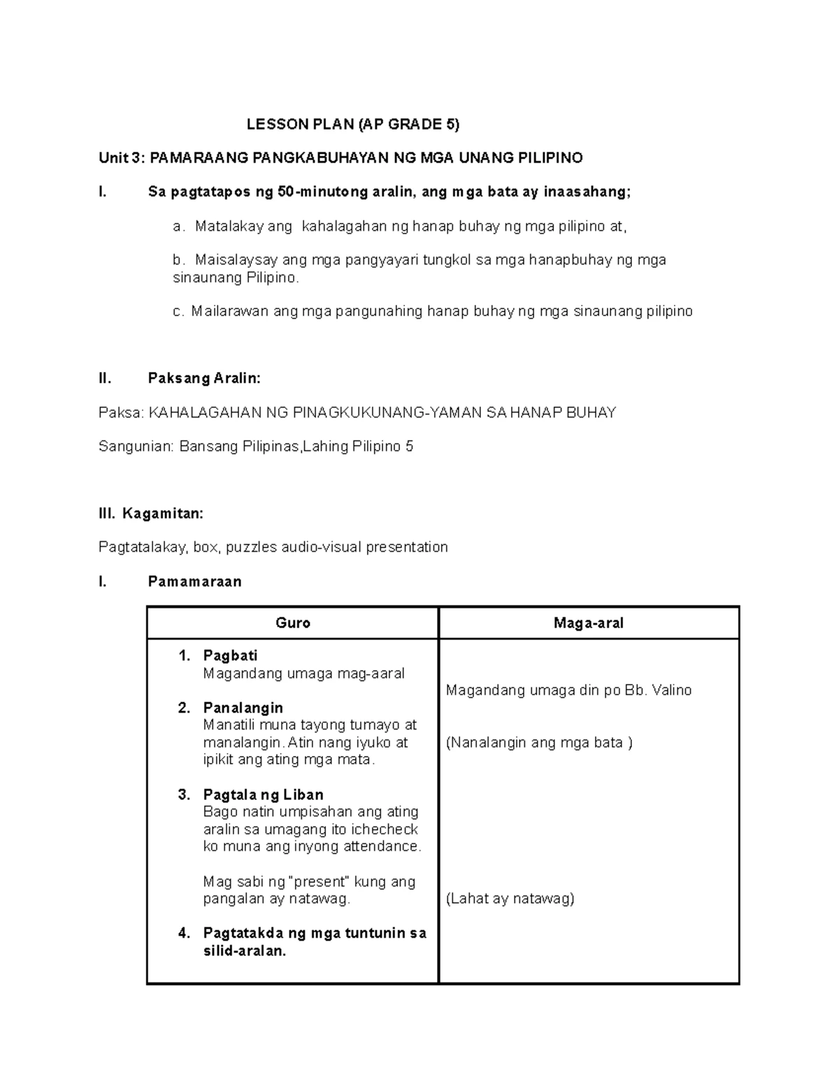 Lesson Plan for Sci 6: Exploring Gravity & Friction Forces - Studocu