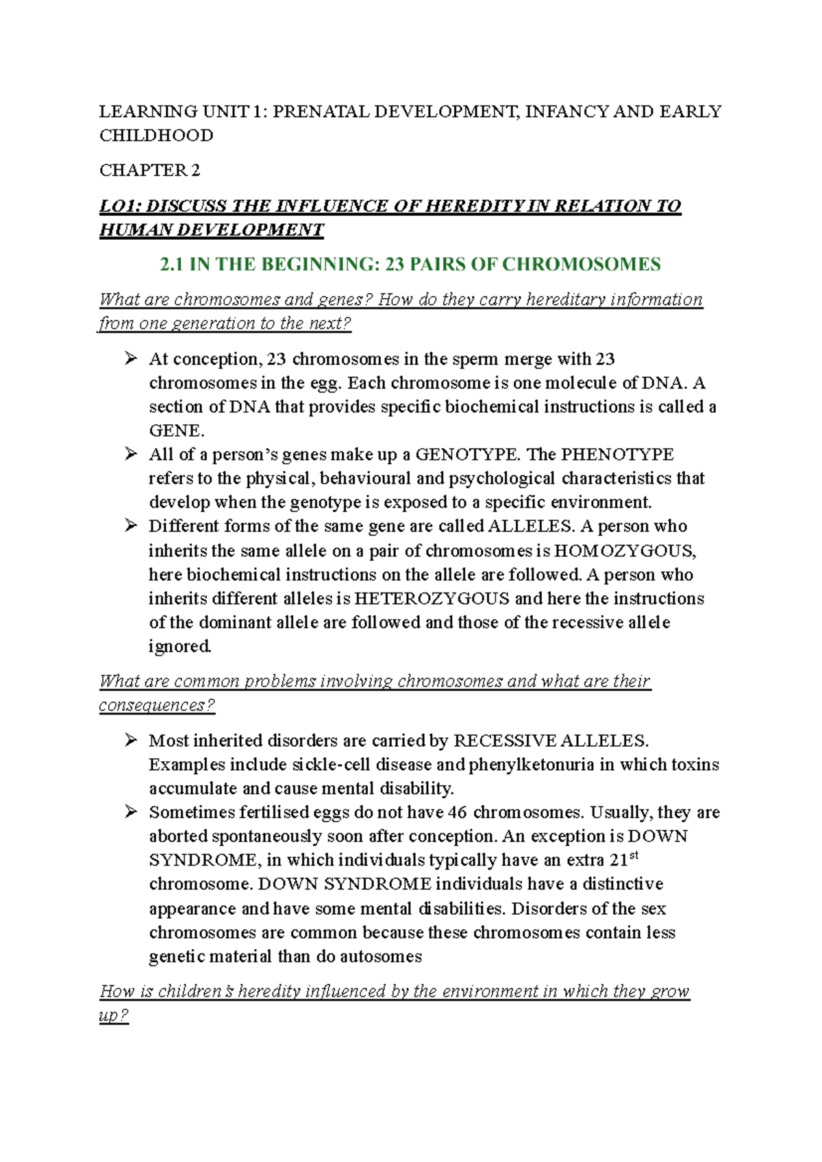 DPSY8111- Learning UNIT 1- Chapter 2 Summary Notes - LEARNING UNIT 1 ...