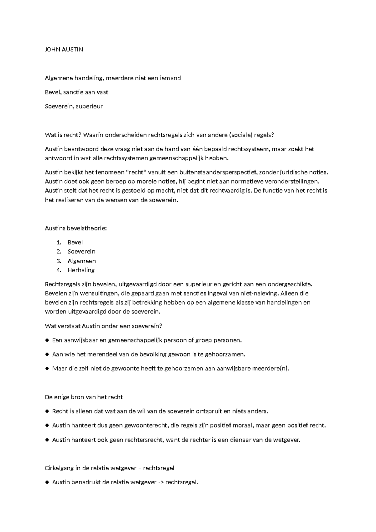 Filosofen over Recht: Austin, Ehrlich & Fuller Analyse (JUR 101 ...