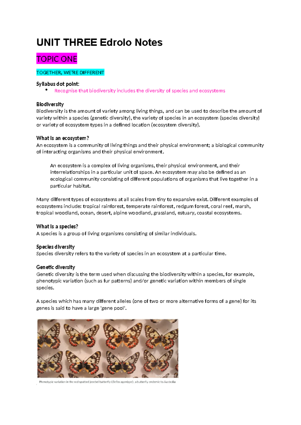 UNIT Three Edrolo Notes - UNIT THREE Edrolo Notes TOPIC ONE TOGETHER ...