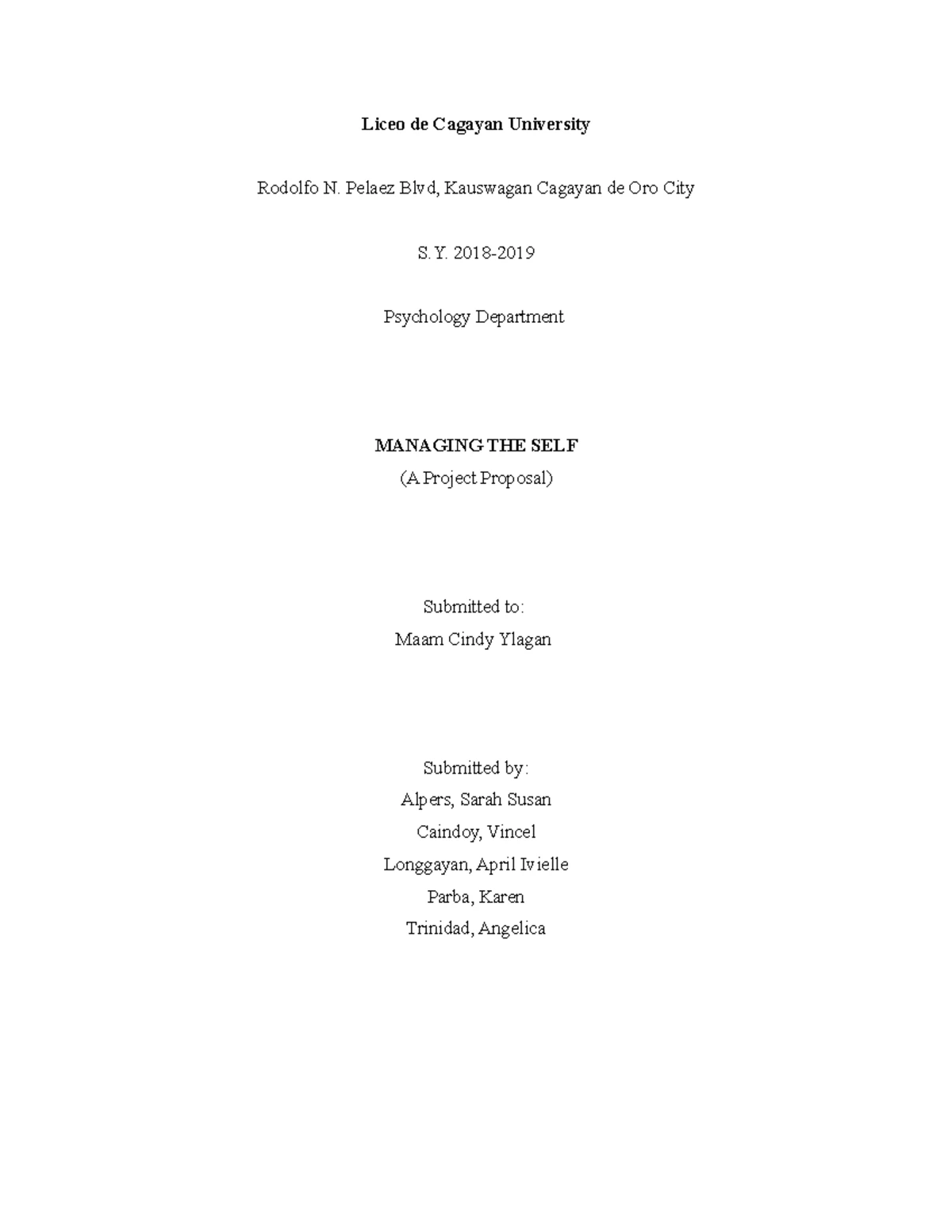 G23 - Table of Contents for English Writing Project - Studocu
